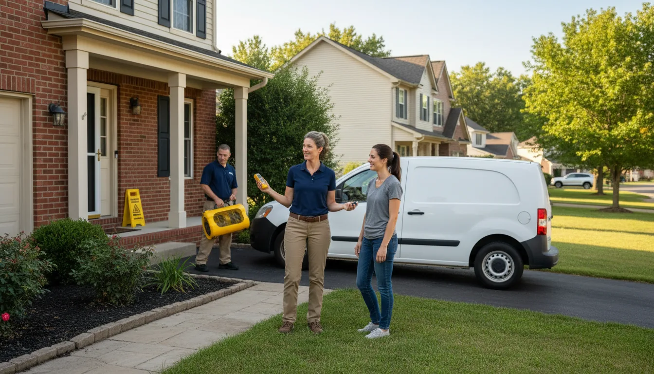 Residential water damage restoration in Washington, PA
